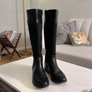 Black long boots